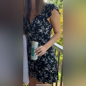 Black floral Abercrombie dress